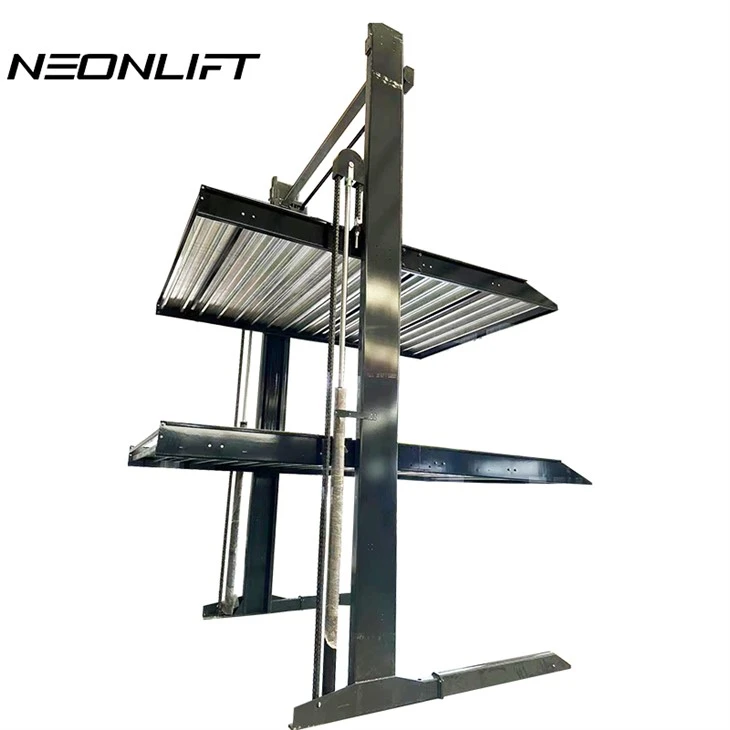 Hydraulic Two Post Parking Lift For 3 Cars